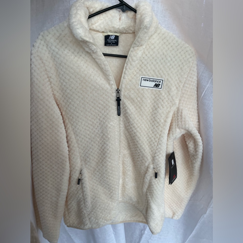 New Balance fuzzy sweater